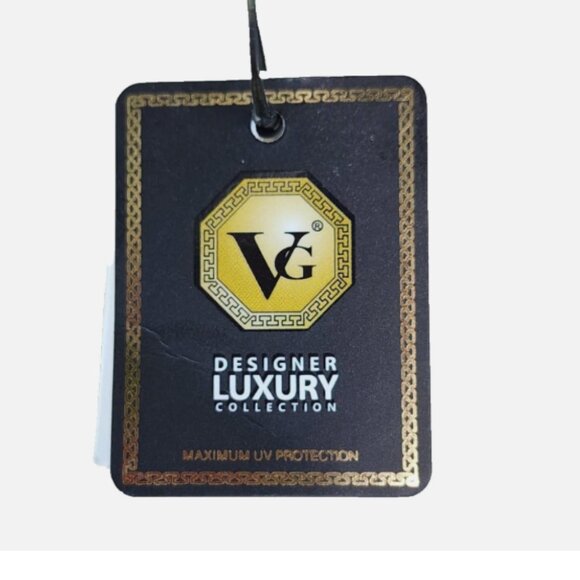 VG DESIGNER WOMEN’S SUNGLASSES BROWN RHINESTONE UV400 LUXURY EYEWEAR PROTECTION - Picture 7 of 7